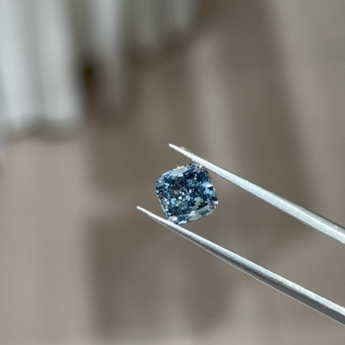 1.4ct Cushion Cut Lab Diamond Blue SI NO.B02