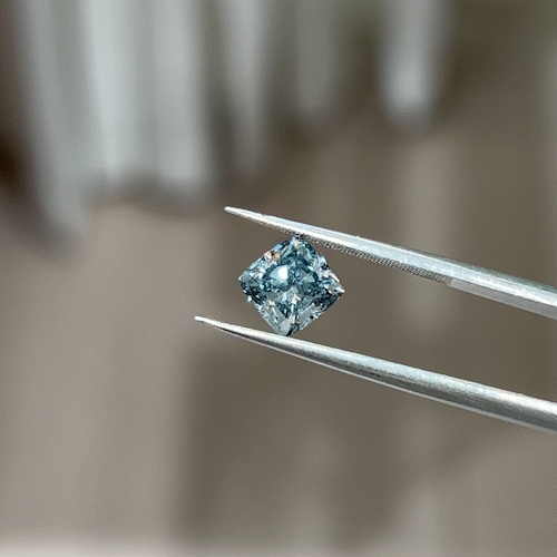 1.54ct Cushion Cut Lab Diamond Blue SI NO.B03