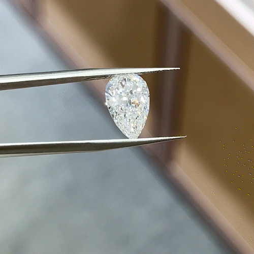 3.59ct Pear Cut Lab Diamond E VS NO.882