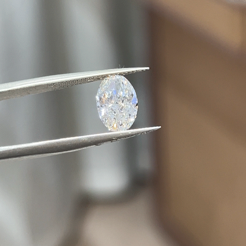 2.37ct Crushed-ice Oval Cut Lab Diamond F VS NO.904