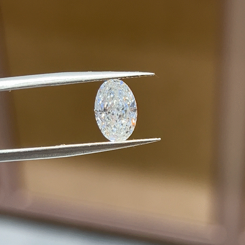 2.36ct Crushed-ice Oval Cut Lab Diamond F VS NO.907