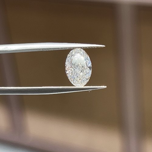 2.36ct Crushed-ice Oval Cut Lab Diamond F VS NO.908