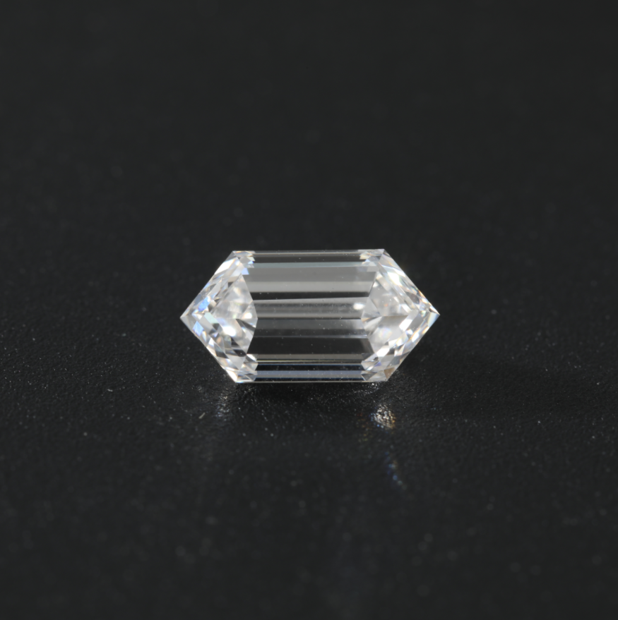 2.04ct Elongated Hexagonal Step Cut Lab Diamond DE VS NO.756
