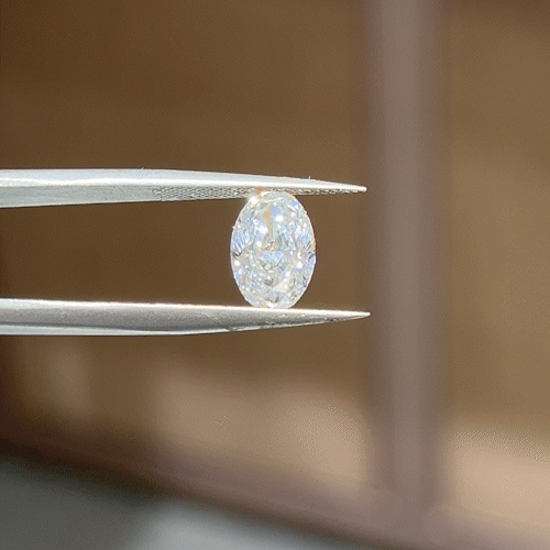 2.34ct Crushed-ice Oval Cut Lab Diamond F VS NO.910