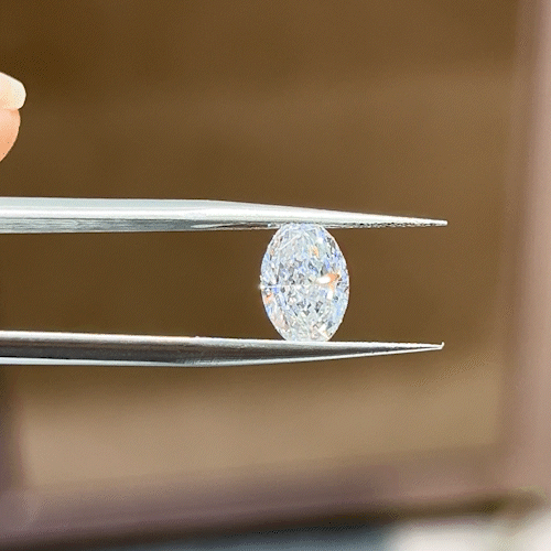 2.15ct Crushed-ice Oval Cut Lab Diamond EF VS NO.914