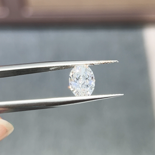 2.02ct Crushed-ice Oval Cut Lab Diamond F VS NO.926