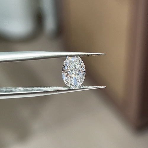 2.01ct Crushed-ice Oval Cut Lab Diamond F VS NO.927