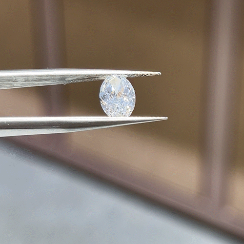 2.01ct Crushed-ice Oval Cut Lab Diamond F VS NO.928
