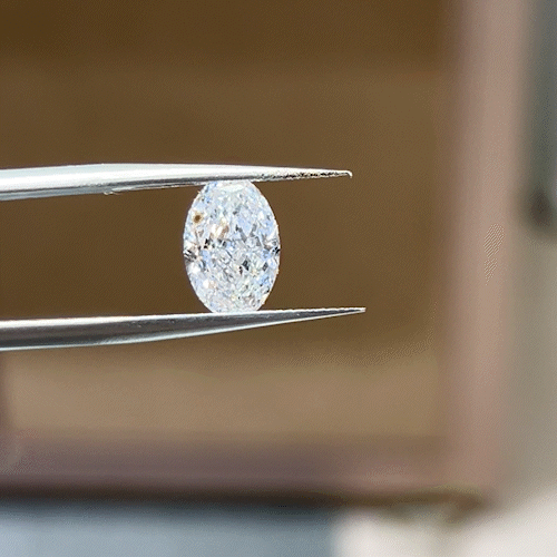 2.54ct Crushed-ice Oval Cut Lab Diamond FG VS NO.1013