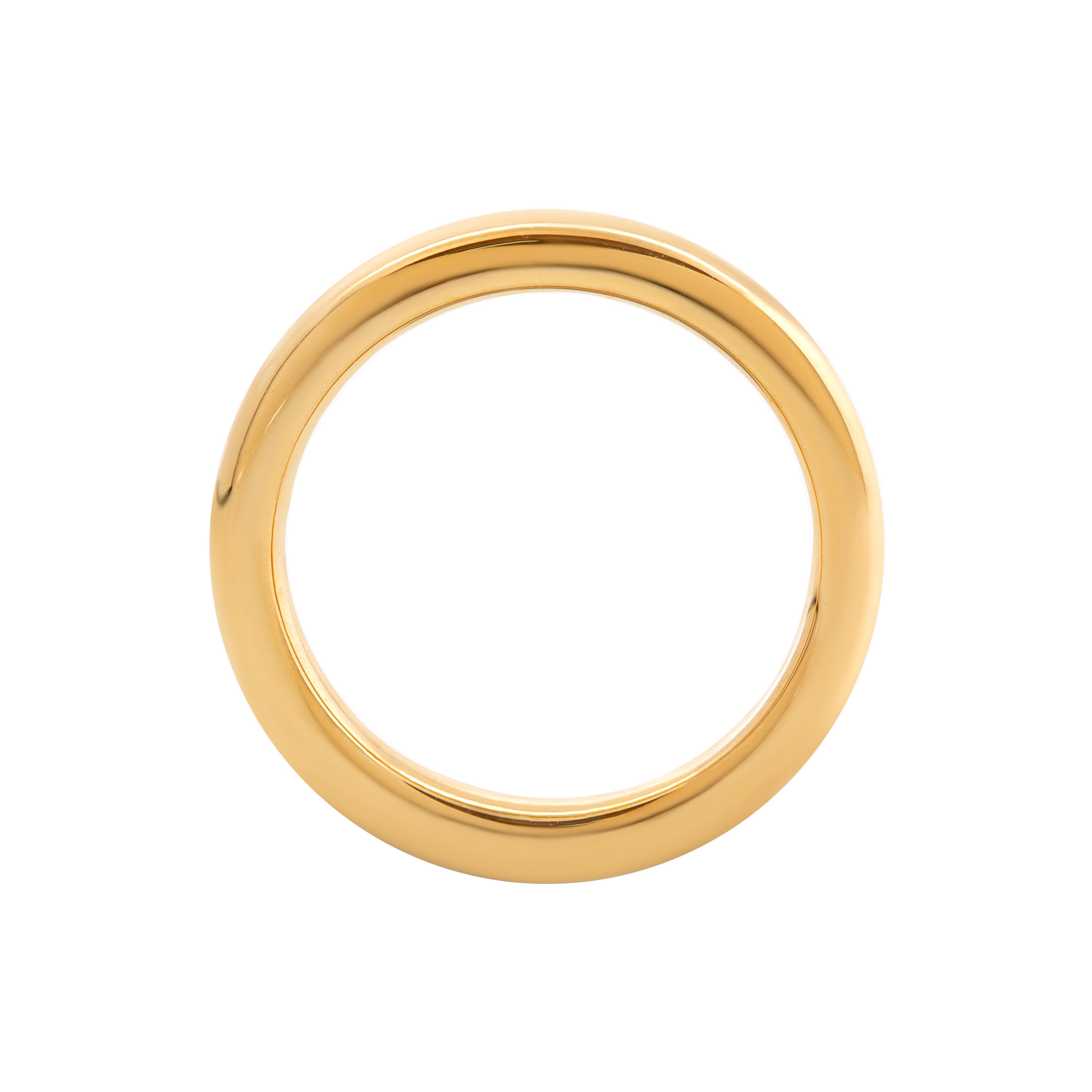 18K Plain Gold Ring