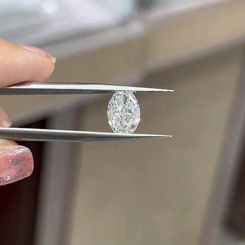 2.13ct Crushed-ice Oval Cut Lab Diamond F VS NO.916