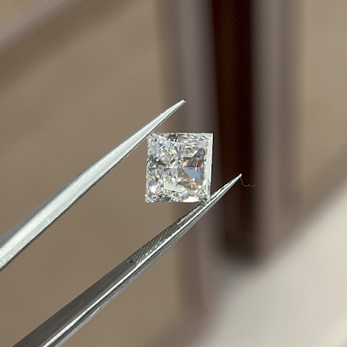 3.52ct Princess Cut Lab Diamond D VVS2 NO.959