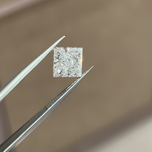 3.03ct Princess Cut Lab Diamond D VVS2 NO.963