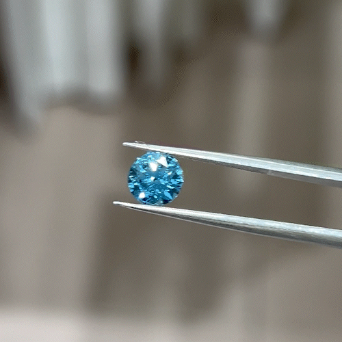 1.01ct Round Brilliant Cut Lab Diamond Blue SI NO.60