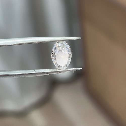 2.39ct Crushed-ice Oval Cut Lab Diamond F VS NO.902