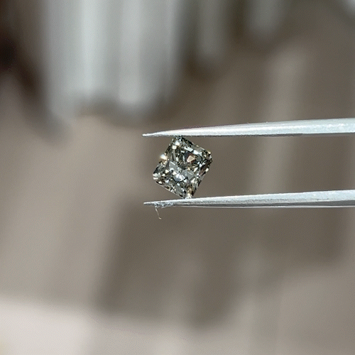 1.03ct Radiant Cut Lab Diamond Green SI NO.423