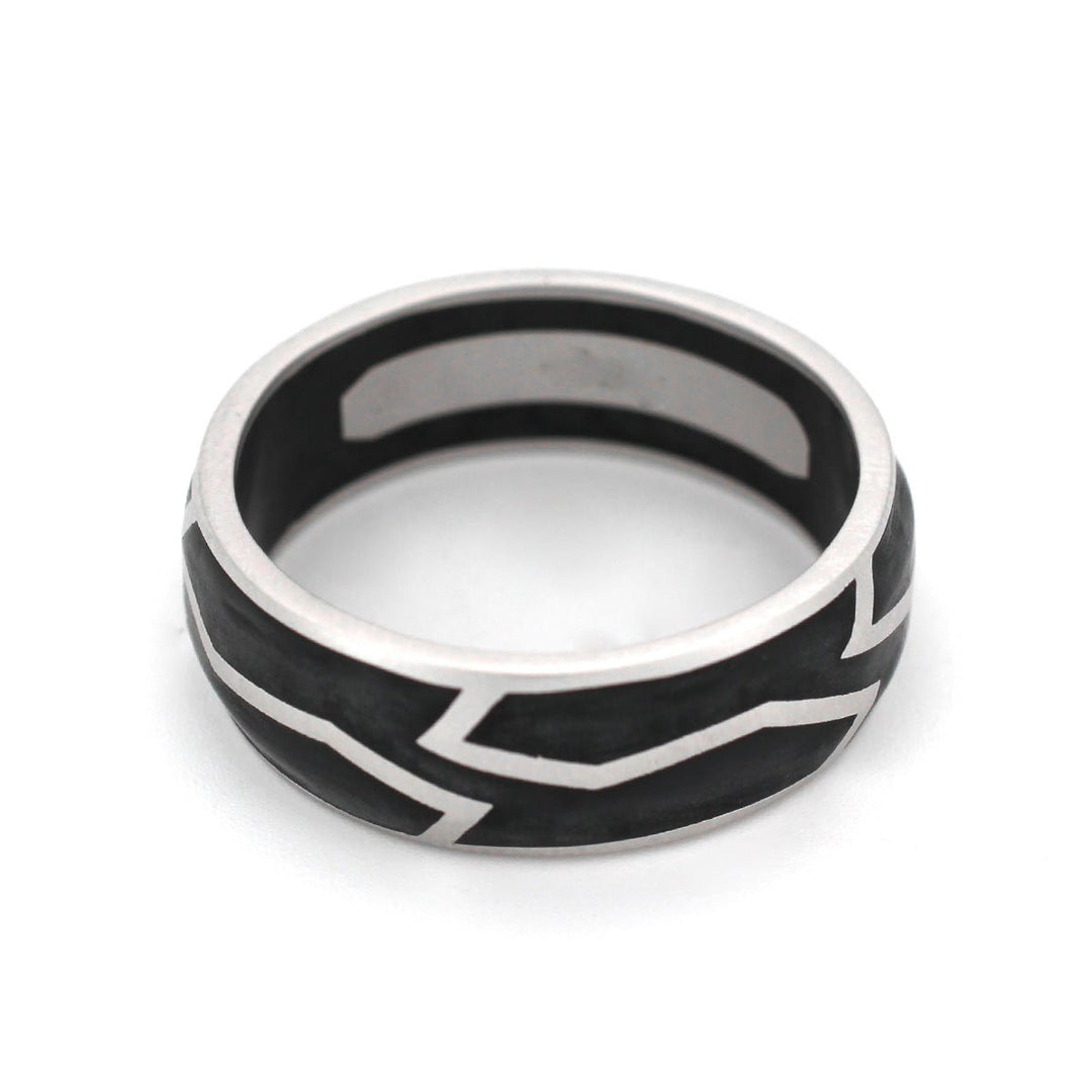 14K Gold Forged Carbon Men&