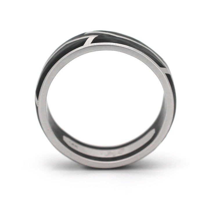 14K Gold Forged Carbon Men&