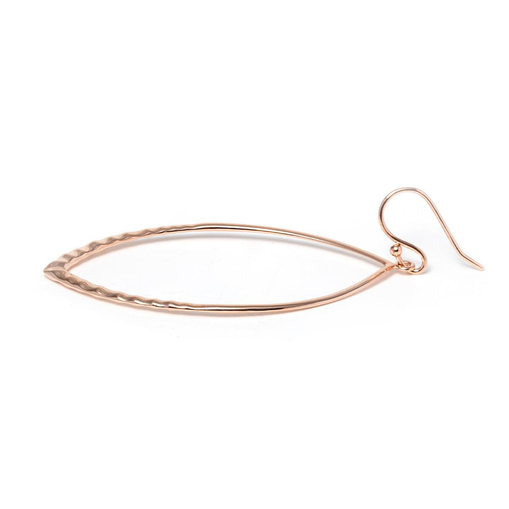 14K Rose Gold Statement Hook Earrings - FIORESE JEWELRY