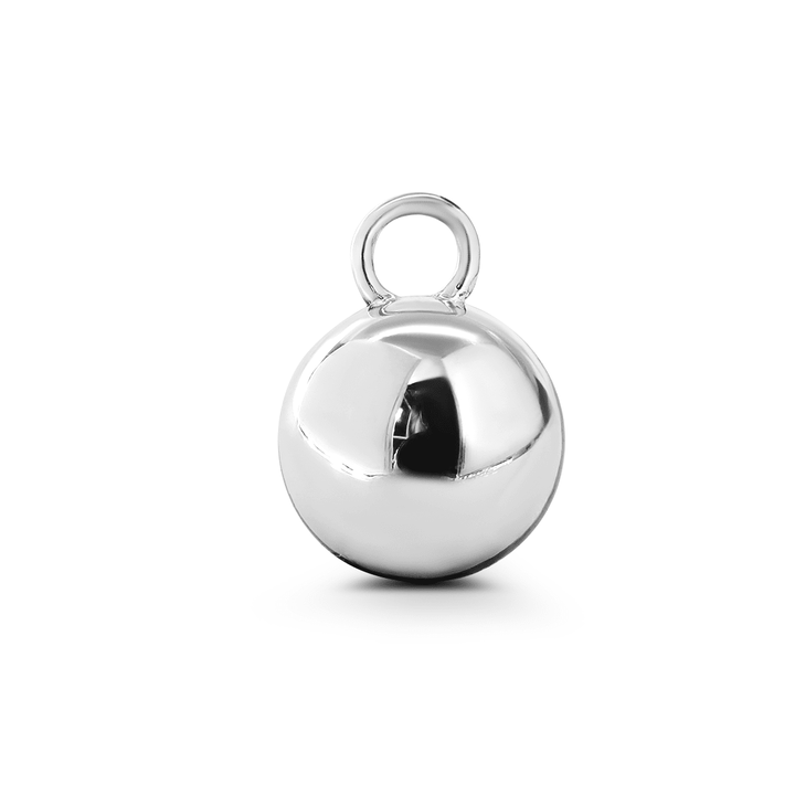 14K White Gold 1ct Round Lab Diamond Pendant Necklace with Black Rhodium Plated Bezel - FIORESE JEWELRY
