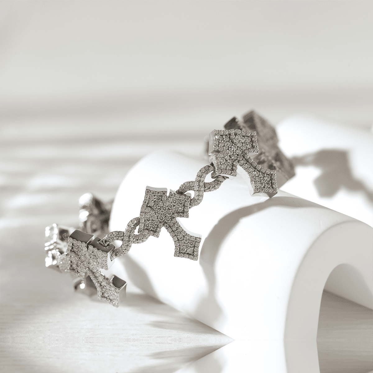 Knight's Faith Pavé Lab Diamond Bracelet