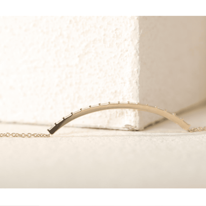 14K Yellow Gold Baguette Cut Lab Diamond Bangle Bracelet - FIORESE JEWELRY