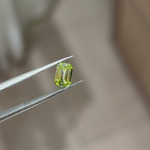 1.01ct Emerald Cut Lab Diamond Green SI NO.568