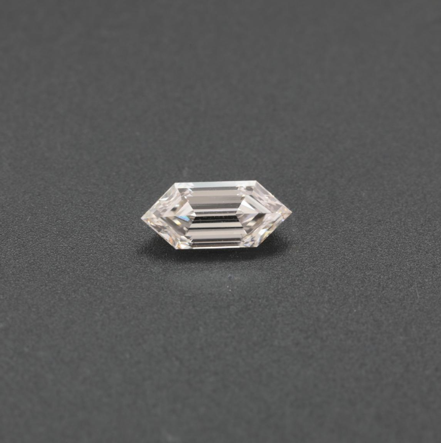 2.13ct Long Hexagonal Cut Lab Diamond G VS1 NO.314