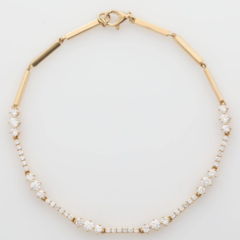 Ready to Ship Round Lab Dimaond Bracelet