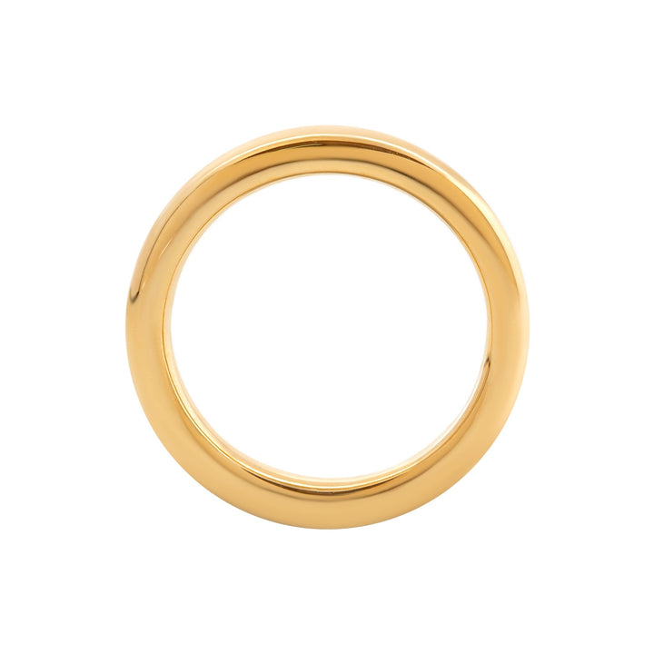 18K Plain Gold Ring - FIORESE JEWELRY