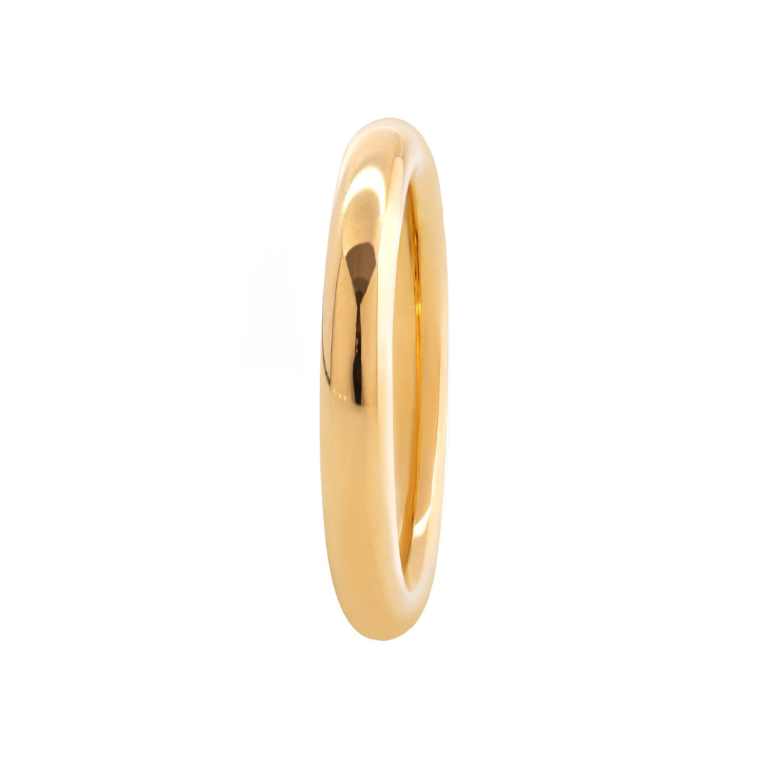 18K Plain Gold Ring - FIORESE JEWELRY