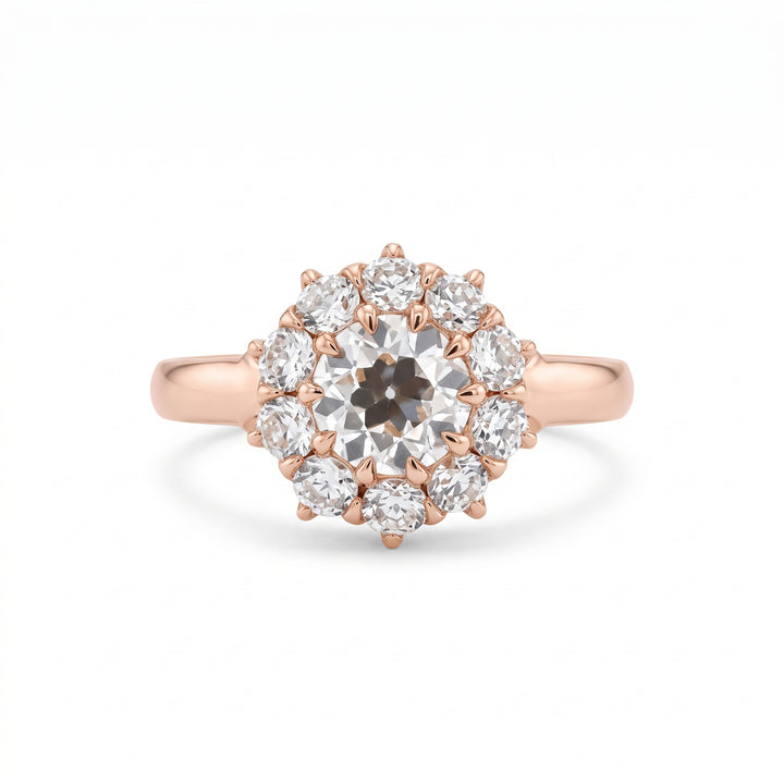 OEC Diamond Halo Ring