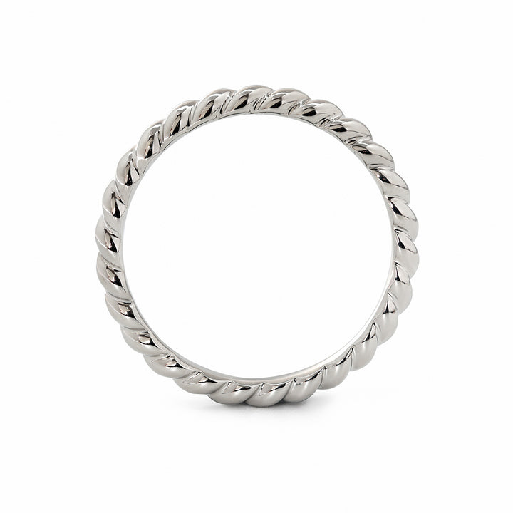 Twisted Rope Wedding Band