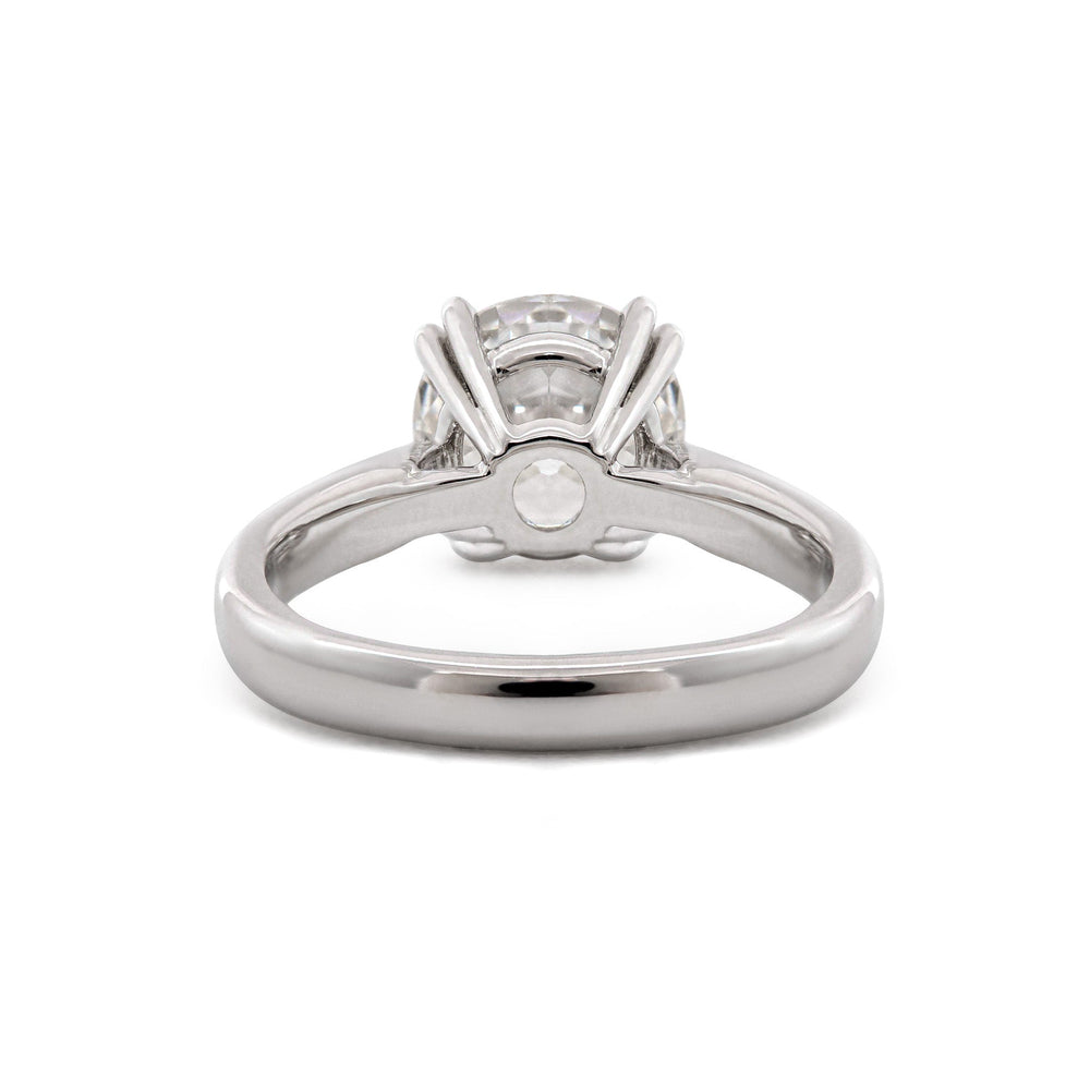 2.01CT Old European Cut Lab Diaond Cathedral Design Double Claw Prong Set Ring - FIORESE JEWELRY
