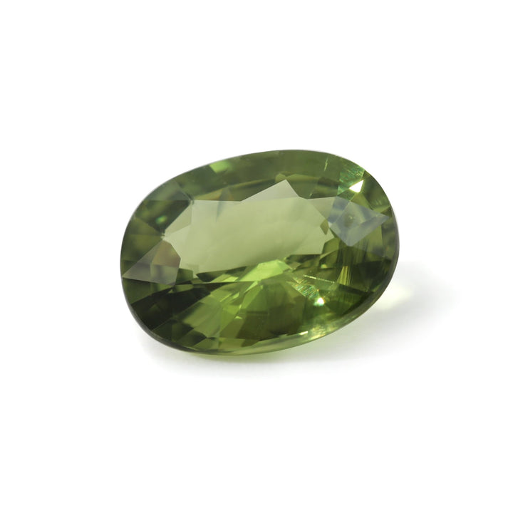 2.83CT Oval Shaped Natural Green Sapphire - FIORESE JEWELRY