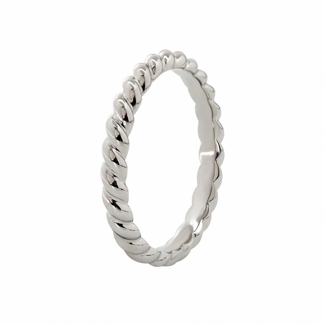 Twisted Rope Wedding Band