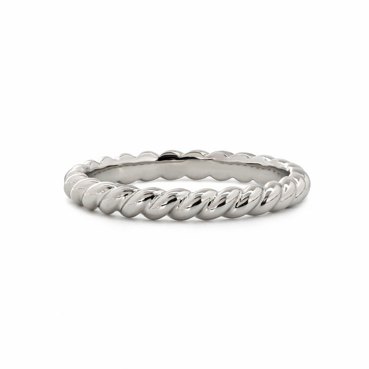 Twisted Rope Wedding Band