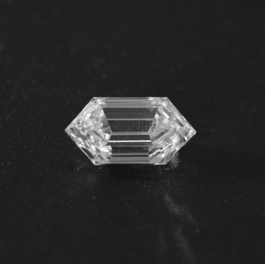 3ct Elongated Hexagonal Step Cut Lab Diamond EF VS NO.758 - FIORESE JEWELRY