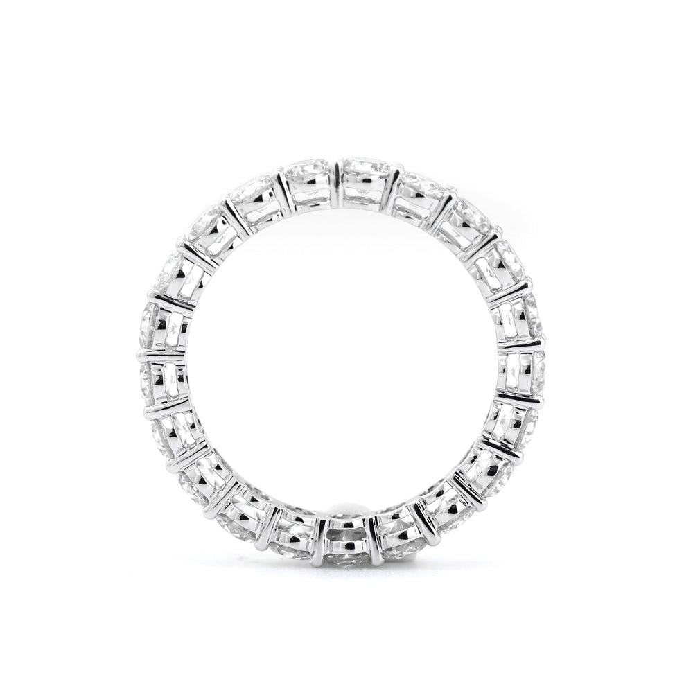 3mm Round Lab Diamond Eternity Ring with Shared Prong Basket Setting - FIORESE JEWELRY