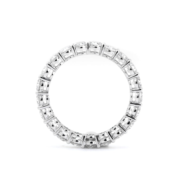 3mm Round Lab Diamond Eternity Ring with Shared Prong Basket Setting - FIORESE JEWELRY