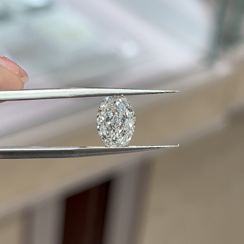 2.11ct Crushed-ice Oval Cut Lab Diamond E VS1 NO.917