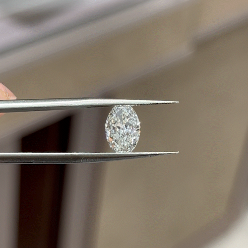 2.03ct Crushed-ice Oval Cut Lab Diamond E VS1 NO.924