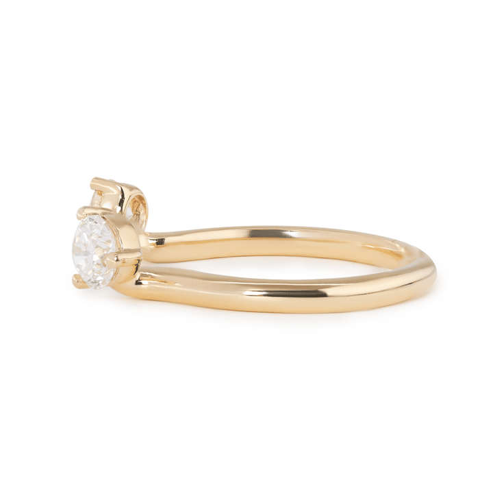 7 CT Emerald Cut Colombian Lab Emerald Half Bezel Bridal Ring Set — Statement Ring with Matching Ring Enhancer - FIORESE JEWELRY