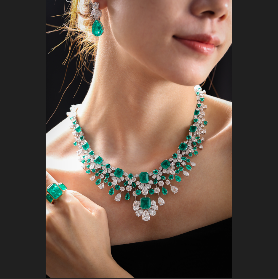 Fiorese High Jewelry – Emerald Majesty Necklace