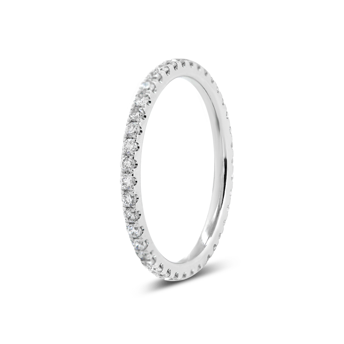 14K White Gold 4ct Oval Cut Lab Diamond Hidden Halo Bridal Set Rings with 3/4 Circle of Round Lab Diamond Pave