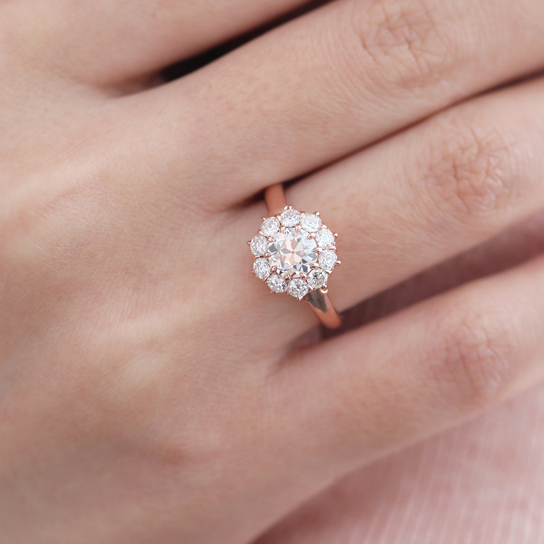 OEC Diamond Halo Ring