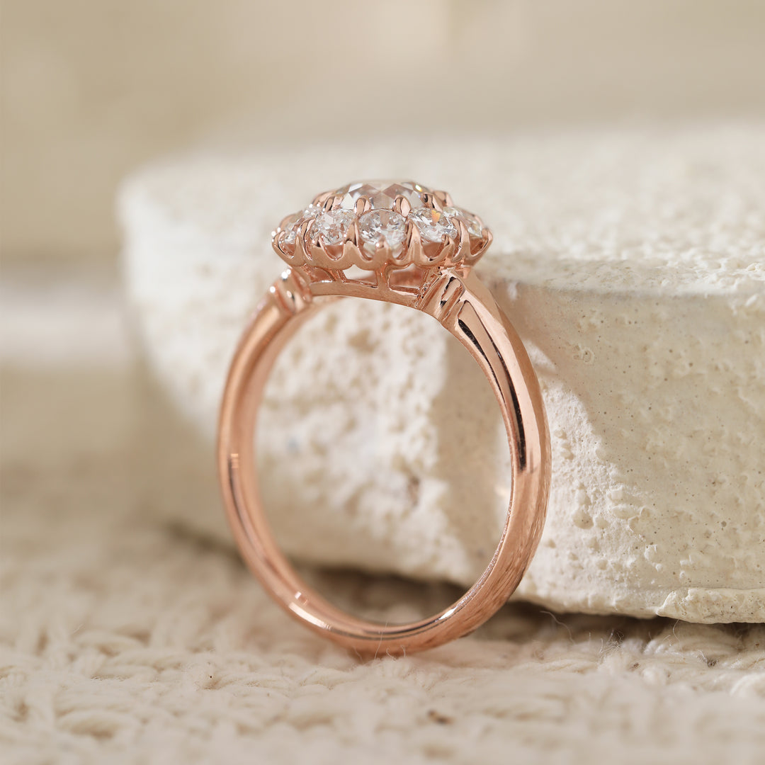 OEC Diamond Halo Ring