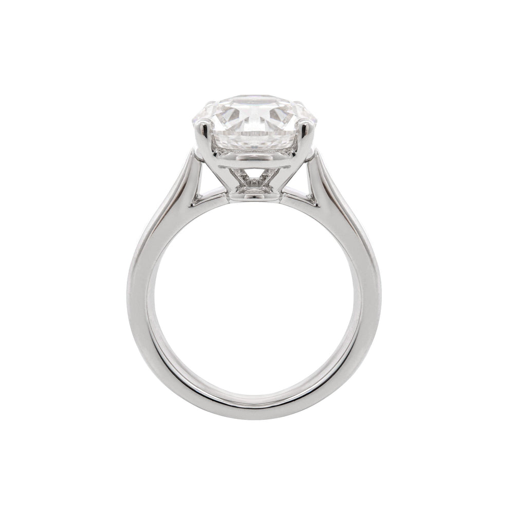 Cathedral Design Round Prong Old European Cut Lab Diamond Ring - FIORESE JEWELRY