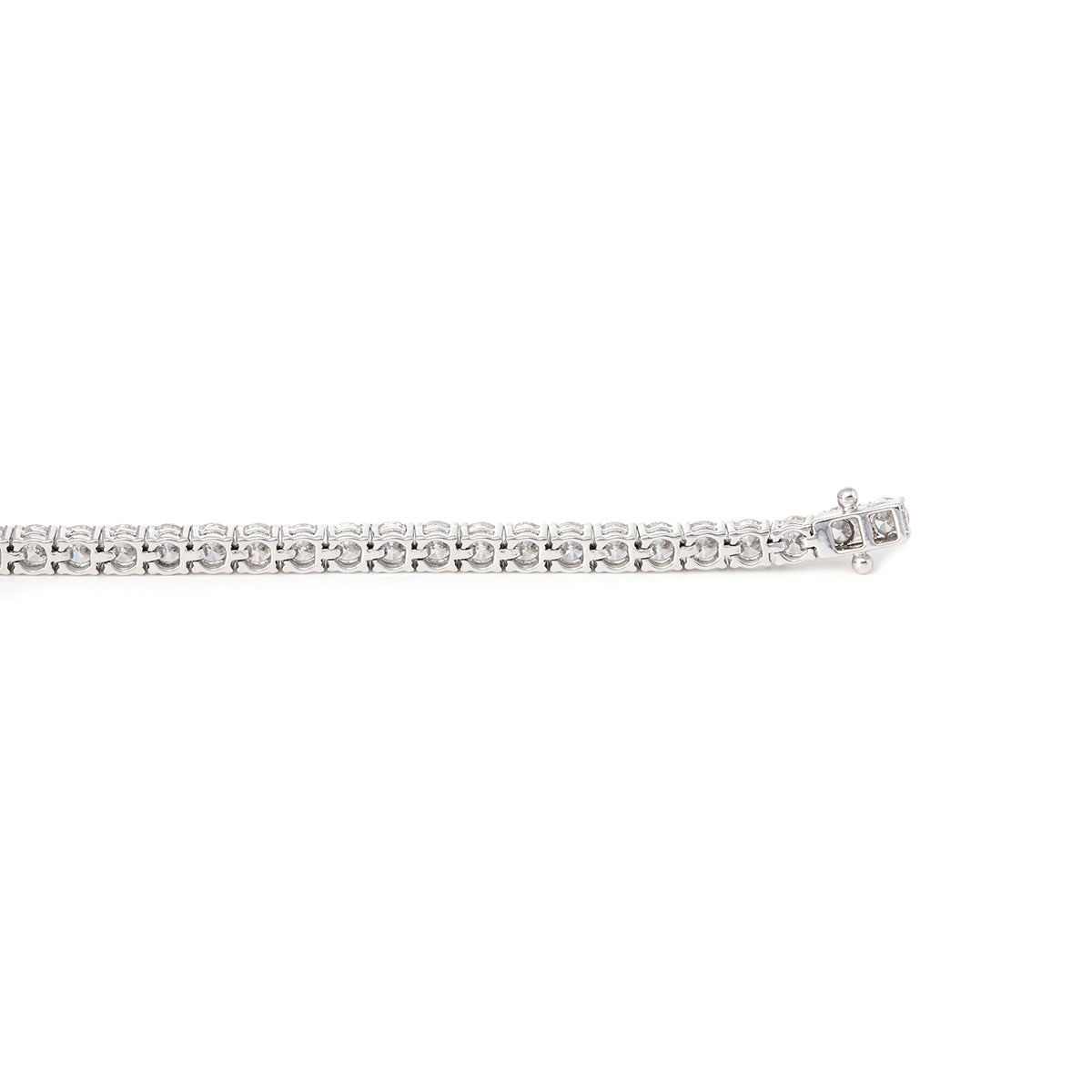 Merry Christmas Specials 14K Gold 6 ct tw Round Cut Lab Diamond 4 Prong Basket Tennis Bracelet