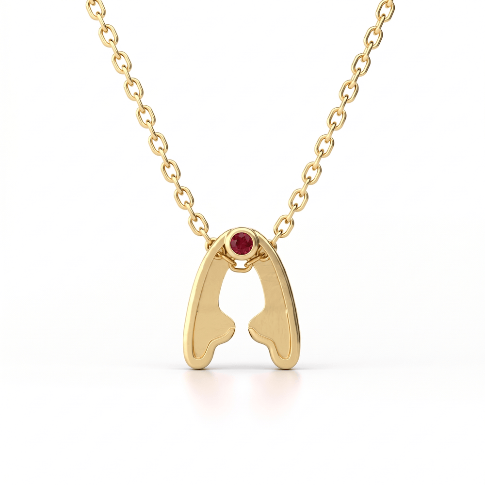 Fiorese Diamond Alphabet Pendant - FIORESE JEWELRY